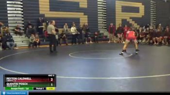126 lbs Semis And Backside - Quentin Posch, Arbor View vs Peyton Caldwell, Liberty