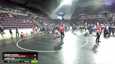 80 lbs Quarterfinal - Alden Luis, Bear Cave Wrestling Club vs Xavier Talmich, Pomona Wrestling Club Colorado