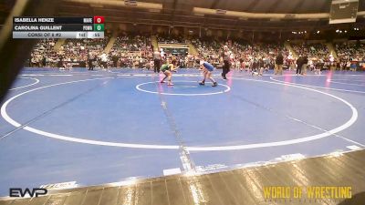 72 lbs Consi Of 8 #2 - Isabella Henze, Maverick Elite Wrestling vs Carolina Guillent, Poway Elite