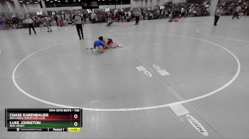 106 lbs Champ. Round 3 - Chase Karenbauer, Bad Karma Wrestling Club vs Luke Johnston, New Jersey