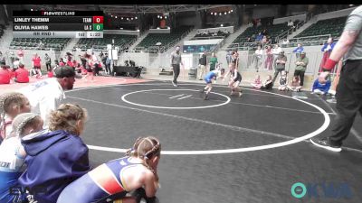 52 lbs Rr Rnd 1 - Linley Themm, Team Tulsa NDT vs Olivia Hawes, LA Smashers