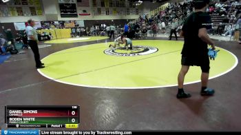 138 lbs Cons. Round 6 - Daniel Simons, Camarillo vs Boden White, Pueblo County