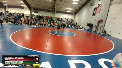 138B Quarterfinal - Cameron Sisneros, Thunder Basin High School vs Jaxon Falkenburg, Douglas