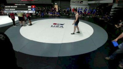 215 lbs Jacob Walker, CMWA - Coastal Mountain Wrestling Association vs Troy Roser, BAWA-Bay Area Wrestling Association