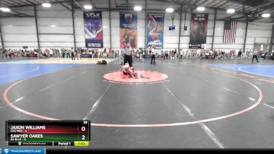 52 lbs Rd# 1 9:00am Friday - Sawyer Oakes, PA Blue vs Jaxon Williams, Cali Red