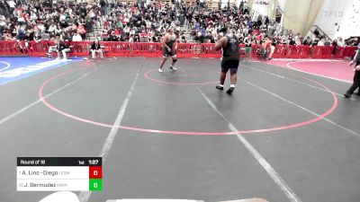 285 lbs Round Of 16 - Anthuan Lino -Diego, Leominster vs John Bermudez, Minnechaug