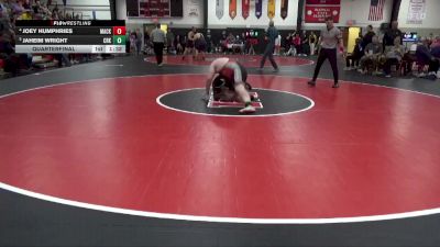285 lbs Quarterfinal - Joey Humphries, Mackinaw vs Jaheim Wright, CR Kennedy