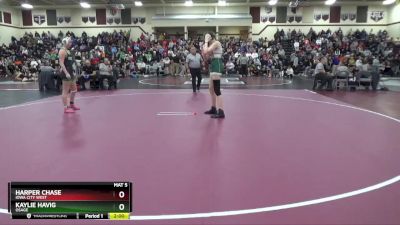 140 lbs Round 1 - Kaylie Havig, Osage vs Harper Chase, Iowa City West