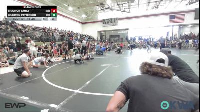 40 lbs Quarterfinal - Braxton Lantz, Cushing vs Braxton Patterson, Kingfisher YellowJackets