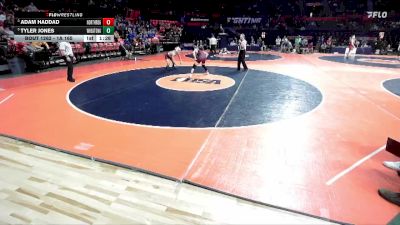 1A 165 lbs Cons. Round 2 - Adam Haddad, Niles (Northridge Prep) vs Tyler Jones, West Chicago (Wheaton Academy)