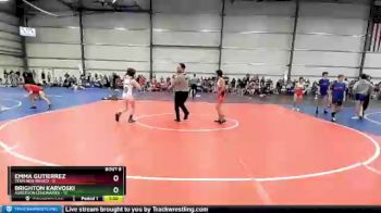 80 lbs Round 3 (6 Team) - Brighton Karvoski, Agression Legionaries vs Emma Gutierrez, Team New Mexico