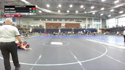 157 lbs Cons. Round 3 - Matt Verri, Oneonta State vs Kyle Peavey, RIT