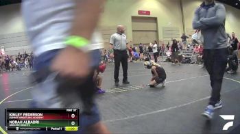 58 lbs Quarterfinal - Norah Albadri, Greater Heights vs Kinley Pederson, Summit Wrestling Academy