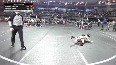 50 lbs 3rd Place - Dominic Poulos, Toms River vs Dominic Warn, Triumph Trained