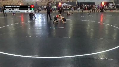 85 lbs Cons. Semi - Griffin Pinaire, Sumner County Wrestling Club vs Brennan Stoner, Ground Zero Wrestling Club
