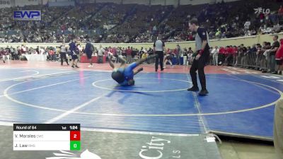 105 lbs Round Of 64 - Victor Morales, Cache Wrestling Club vs Ja'kaden Law, Roosevelt