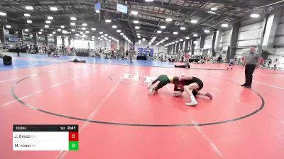 132 lbs Consi Of 32 #2 - Jovanni Greco, OH vs Myrin Nixon, VA