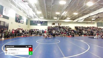 120 lbs Consi Of 8 #2 - Sawyer Beaulieu, Lebanon vs Kyle Lajoie, Milford