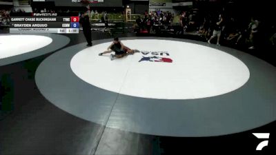 155 lbs Champ. Round 2 - Garrett Chase Buckingham, Tulare Titans Wrestling Club vs Brayden Arguijo, Central Coast Most Wanted Wrestling Club