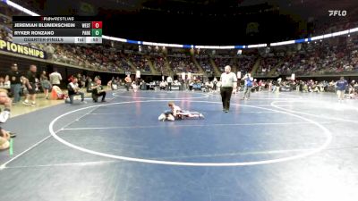 44 lbs Quarterfinal - Jeremiah Blumenschein, West Perry vs Ryker Ronzano, Parkland