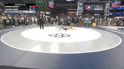 120 lbs Cons. Rd Of 64 - Patrick Barnett, California vs Xzavier Gomez, New Mexico