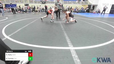 100-105 lbs Rr Rnd 4 - Ammar Kelly, Darko Valley Wolf Pack vs Brilee Combs, Cowboy Wrestling Club