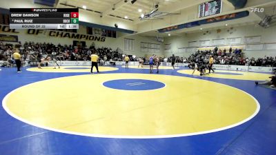 129 lbs Round Of 32 - Drew Dawson, Roseburg (OR) vs Paul Ruiz, Buchanan