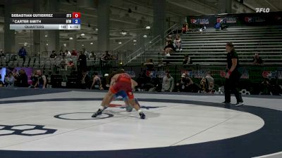 48 kg Quarters - Sebastian Gutierrez, SilvaBack Training Center vs Carter Smith, Burnett Trained Wrestling