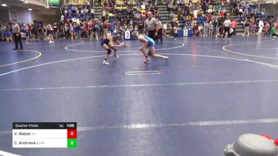 96 lbs Quarterfinal - Violet Weber, Mt. Lebanon vs Chloe Andrews, Burgettstown