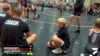 125 lbs Quarters & Wb (16 Team) - Carson Thibodeaux, Predator WC vs Jamison Brandon, Ironclad Koncrete Kids