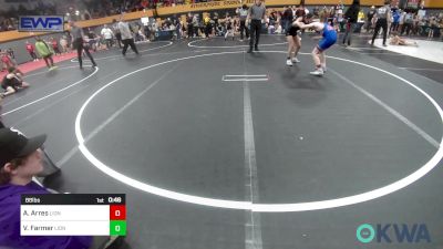 88 lbs Semifinal - Aden Arres, Lions Wrestling Academy vs Vanessa Farmer, Lions Wrestling Academy