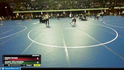 71 lbs Semifinal - Kaden Williamson, Sebolt Wrestling Academy vs Owen Runge, Iowa