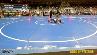73 lbs Consi Of 8 #2 - Braydon Lopez, Proving Grounds Wrestling vs Logan Dodge, Michigan Premier Wrestling Club