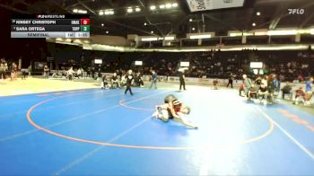 Girls 135 lbs Semifinal - Sara Ortega, Toppenish (Girls) vs Kinsey Christoph, Omak (Girls)