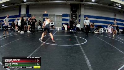 115 lbs Finals (2 Team) - Carson Fulton, NOVA WC vs Shane Dagro, BTWC