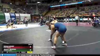 135 lbs Champ. Round 1 - Rhian Kempf, Blue Springs vs Bailey Bridges, Francis Howell