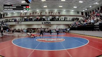 132 lbs Quarters & 1st Wb (16 Team) - Jenz Martin, Gordon Lee vs Jordan Brannen, Toombs County