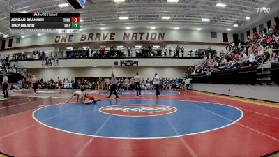 132 lbs Quarters & 1st Wb (16 Team) - Jenz Martin, Gordon Lee vs Jordan Brannen, Toombs County