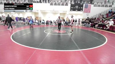 132 lbs 2nd Wrestleback (16 Team) - Cash Prado, Pope vs Korbyn Nipper, Coffee