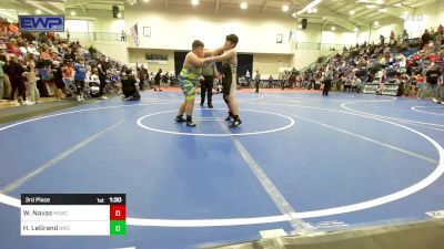 3rd Place - Wilson Navas, Henryetta Knights Wrestling Club vs Hunter LeGrand, Berryhill Wrestling Club