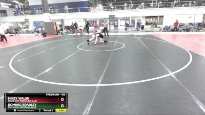 153 lbs Round 5 - Dominiq Bradley, Tallwood Wrestling Club vs Mikey Walsh, Shark City Wrestling Club