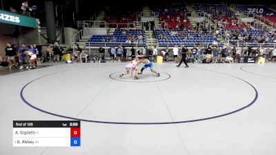 126 lbs Rnd Of 128 - Alex Giglietti, FL vs Bodie Abbey, MI