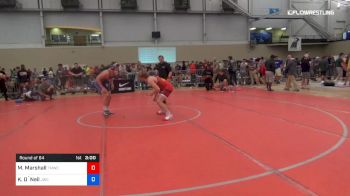 74 kg Round Of 64 - Micah Marshall, TMWC/Ohio RTC vs Kenny O`Neil, Jackrabbit Wrestling Club