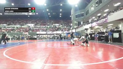 160 lbs 5th Place Match - Shane Stroebe, Chinook Wrestling Club vs Jose Lara, Great Falls High Bison