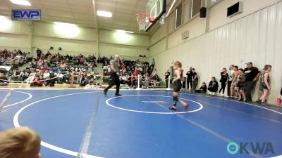 52-57 lbs Rr Rnd 1 - Gracelynn Pinkston, Pocola Youth Wrestling vs Emyle Thompson, HURRICANE WRESTLING ACADEMY