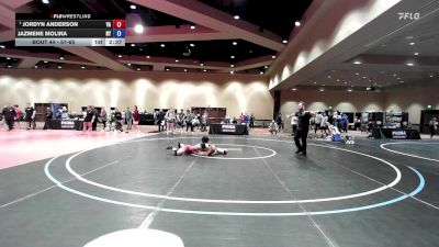 57-65 lbs Champ. Round 2 - Jordyn Anderson, VA vs Jazmene Molina, NY