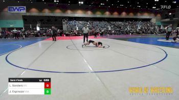 60 lbs Semifinal - Lincoln Sanders, Sallisaw Takedown Club vs Jesse Espinoza, Total Kaos Wrestling Club