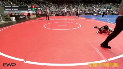 64 lbs Round Of 32 - Joshua Sawyer, Mat Demon Wrestling Club vs Landyn Schadt, Big Game Wrestling Club
