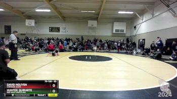 95 lbs Champ. Round 1 - Hunter Quirarte, Red Wave Wrestling vs David Nguyen, Carnegie Scots