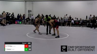 220 lbs Semifinals (8 Team) - Bryce Phillips, Team Thunder vs Trevyn Gates, POWA